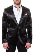 Men's Maceoo Socrate Blocks Sport Coat (s) - Black