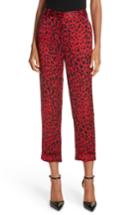Women's Robert Rodriguez Leopard Print Trousers - Red
