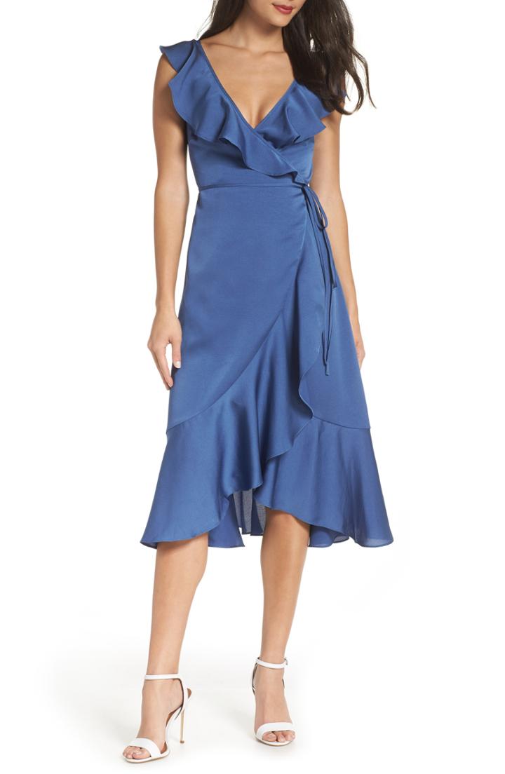 Women's Fame & Partners The Alexa Ruffle Wrap Dress