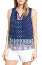 Women's Thml Embroidered Print Top - Blue