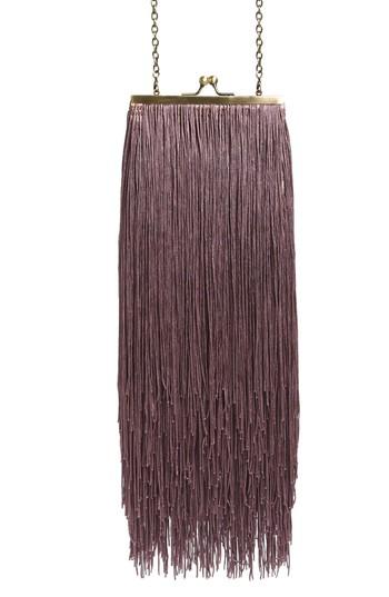 Malibu Skye Fringe Clutch - Purple