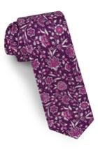 Men's Ted Baker London Floral Silk Tie, Size - Pink