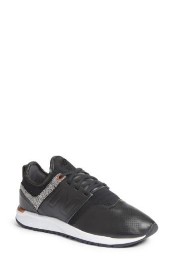 Women's New Balance Sport Style 247 Sneaker B - Black