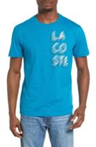 Men's Lacoste 3d Print Logo Graphic T-shirt (m) - Blue