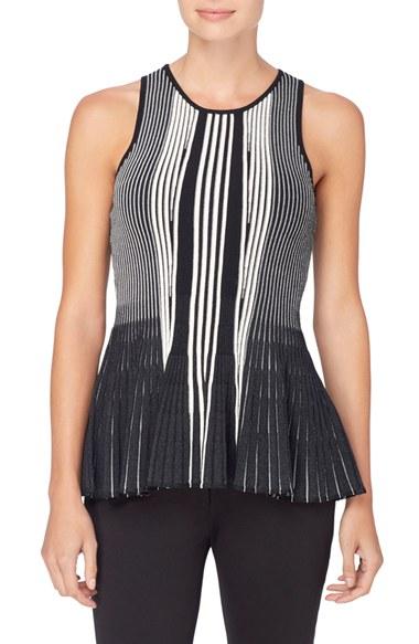 Women's Catherine Catherine Malandrino Vivi Rib Knit Peplum Top