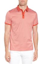 Men's Boss Hugo Boss Regular Fit Prout Tipped Polo - Red