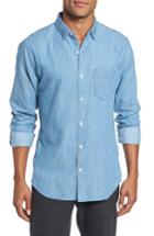 Men's Bonobos Slim Fit Denim Shirt, Size - Blue