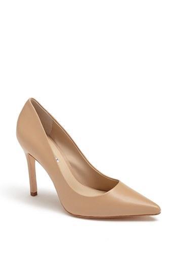 Charles David 'katya' Leather Pump Nude