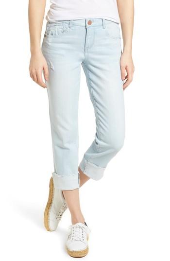Women's Wit & Wisdom Flex-ellent Distressed Boyfriend Jeans - Blue