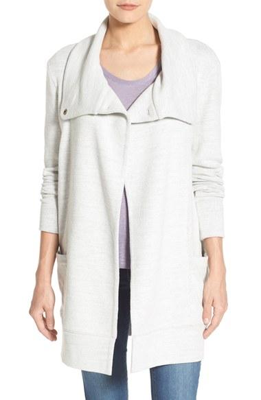 Women's Caslon Convertible Collar Sweater Coat
