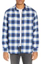 Men's Vans Loomis Plaid Fleece Lined Shirt Jacket - Ivory
