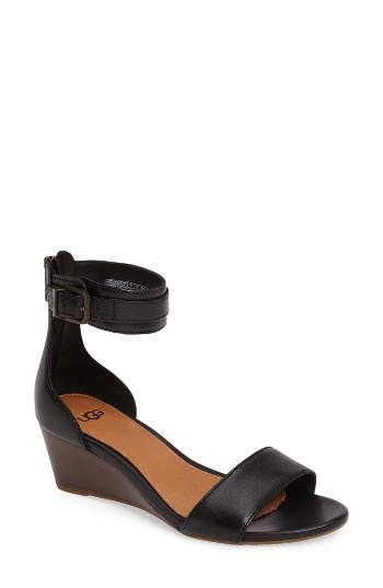 Women's Ugg 'char' Ankle Strap Wedge Sandal