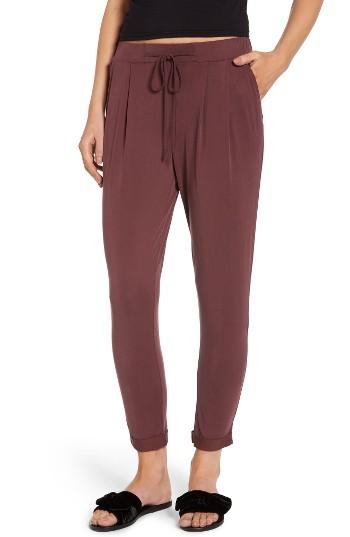 Women's Lira Clothing Morrisyn Woven Pants - Burgundy