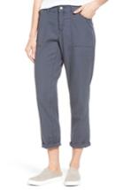 Women's Caslon Crop Utility Pants - Grey