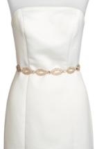 Women's Kate Spade New York Fish Eye Crystal Bridal Belt /x-large - Gold