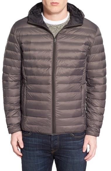Men's Schott Nyc Zip Front Down Jacket - Blue