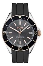 Men's Boss Ocean Rubber Strap Watch, 40mm