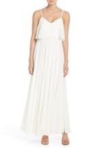 Women's Lulus Popover Bodice Chiffon A-line Gown - Ivory