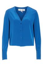 Women's Diane Von Furstenberg Cuffed Silk Blouse