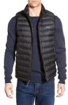 Men's Patagonia Windproof & Water Resistant 800 Fill Power Down Quilted Vest, Size - Black