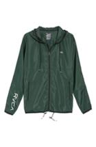 Men's Rvca Hexstop Ii Water Repellent Hooded Jacket, Size - Green
