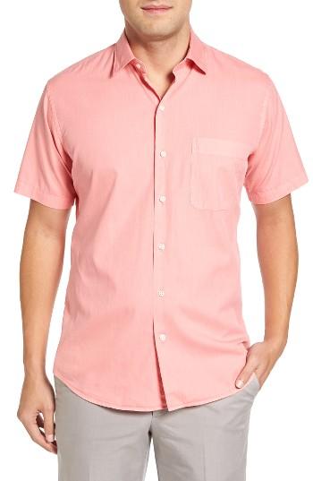 Men's Peter Millar Seaside Washed Sport Shirt - Pink