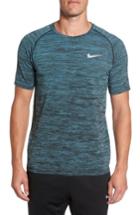 Men's Nike Men Dry Knit Running T-shirt, Size - Black