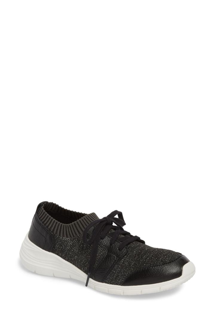 Women's Hush Puppies Cypress Knit Sneaker W - Black
