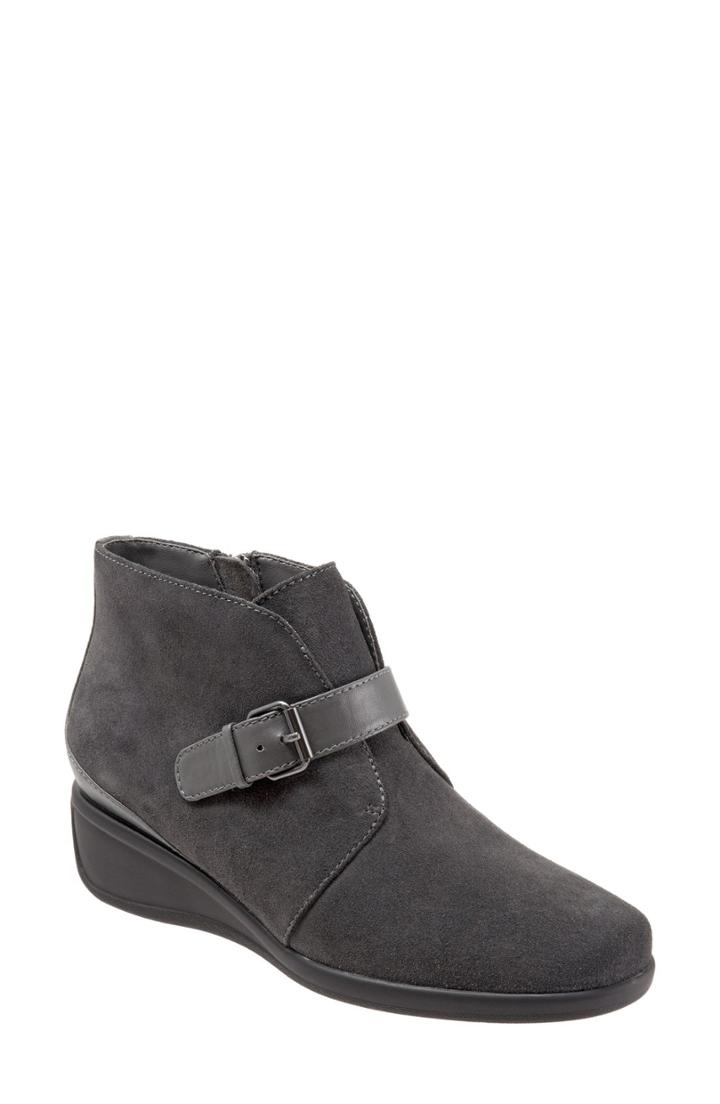 Women's Trotters 'mindy' Wedge Bootie M - Grey