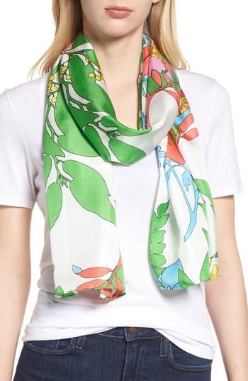 Women's Echo Alonnah Floral Silk Scarf, Size - White