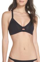 Women's Hurley Quick Dry Mesh Surf Bikini Top - Black