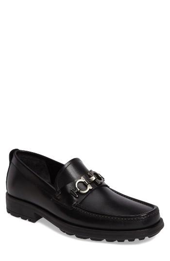 Men's Salvatore Ferragamo David Bit Loafer .5 M - Black