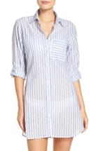 Women's Tommy Bahama Ticking Stripe Cover-up Shirt