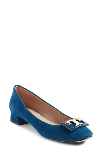 Women's Tory Burch Gigi Block Heel Pump M - Blue