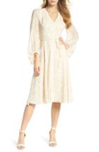 Women's Gal Meets Glam Collection Esther Shadow Branch Chiffon Dress (similar To 14w) - Ivory