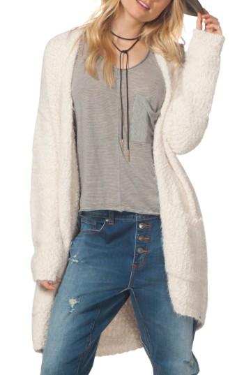 Women's Rip Curl Snow Drift Long Cardigan - Ivory