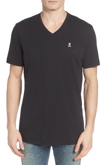 Men's Psycho Bunny V-neck T-shirt (xs) - Black