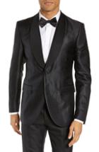 Men's Tiger Of Sweden Slim Fit Silk Dinner Jacket Us / 46 Eu R - Black