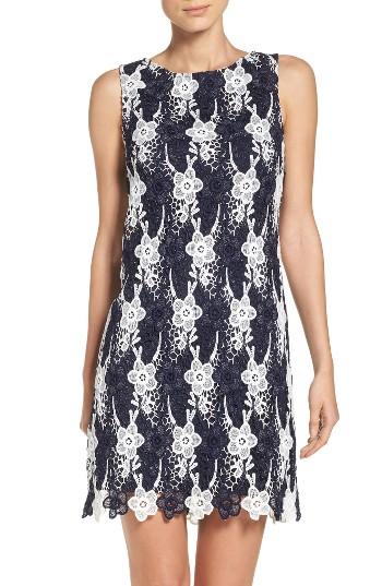 Women's Taylor Dresses Lace Sheath Dress - Blue