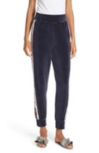 Women's La Vie Rebecca Taylor Toile Velour Track Pants - Blue