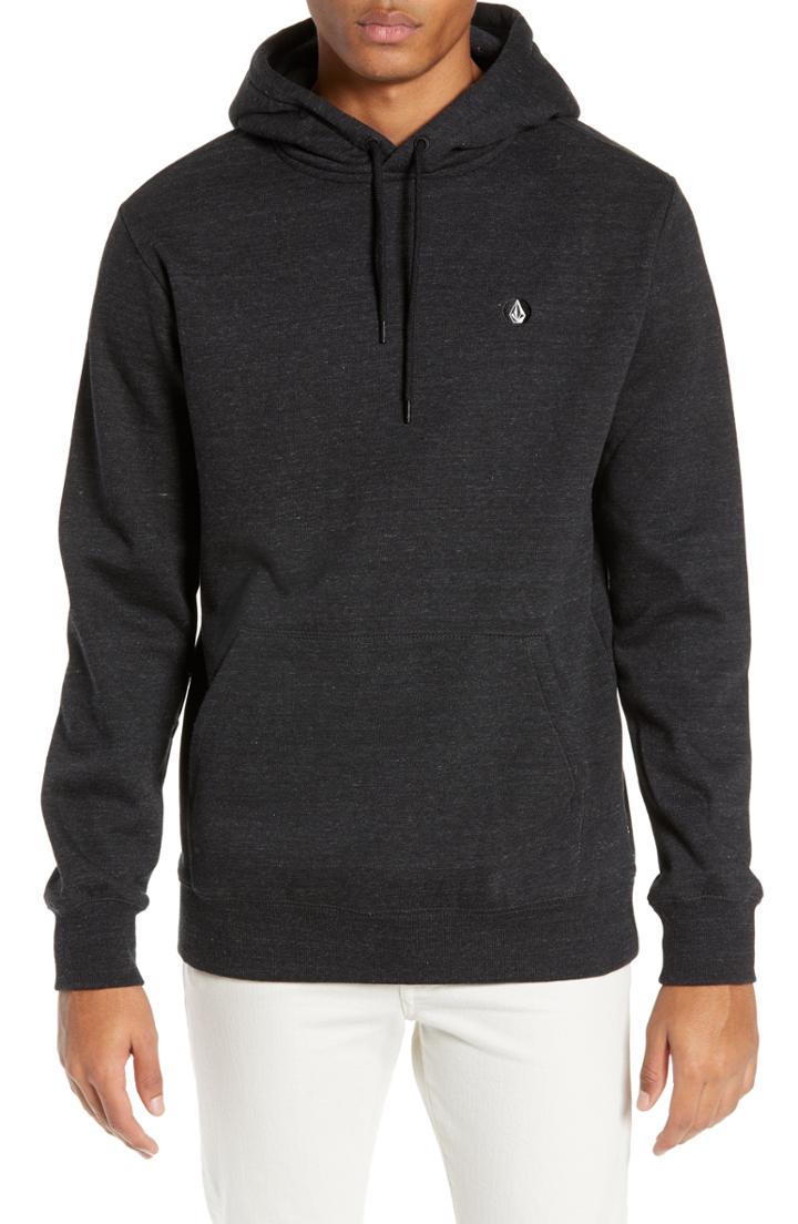 Men's Volcom Single Stone Hoodie - Black