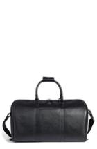 Serapian Milano Small Holdall Evolution Leather Satchel - Black