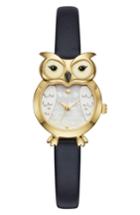 Women's Kate Spade New York Owl Leather Strap Watch, 26mm