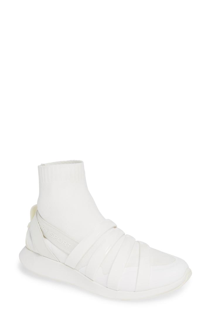 Women's Tory Sport Performance Sock Sneaker .5 M - White