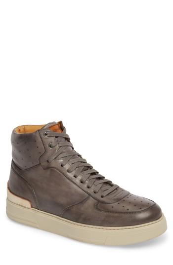 Men's Magnanni Varro Hi Top Lace Up Sneaker .5 M - Grey