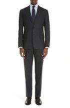 Men's Emporio Armani G-line Trim Fit Stretch Plaid Wool Suit