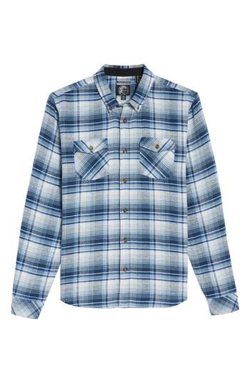 Men's O'neill Butler Plaid Flannel Sport Shirt - Blue