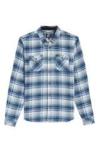 Men's O'neill Butler Plaid Flannel Sport Shirt - Blue