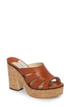 Women's Jimmy Choo Dray Platform Slide Sandal Us / 34eu - Brown