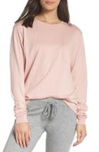 Women's Richer Poorer Long Sleeve Pocket Tee - Coral
